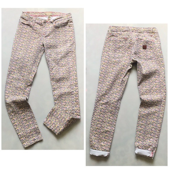 Roxy Skinny Floral Print Jeans Boho Summer Style - Picture 4 of 6